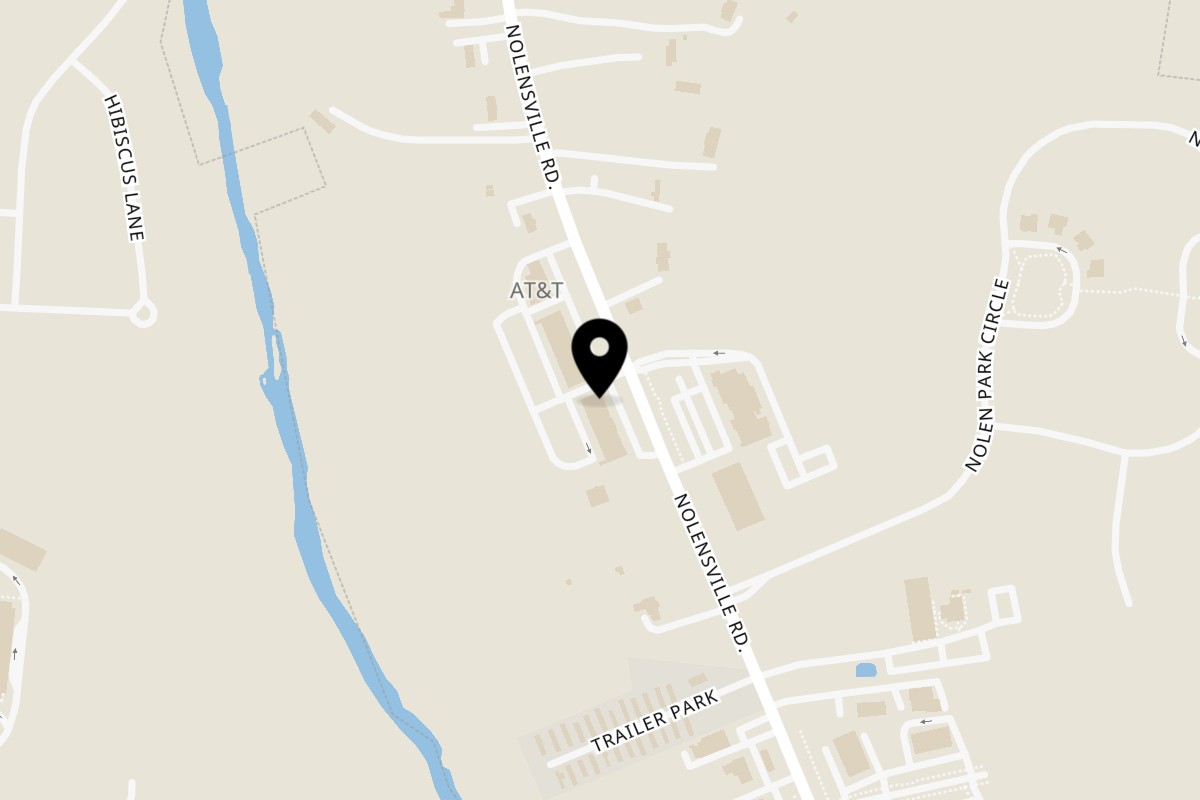 Map showing the location of Oscar's Taco Shop on 7177 Nolensville Rd #1a in Nolensville